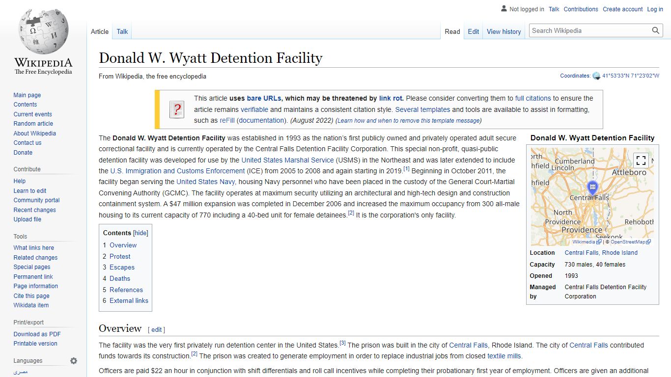 Donald W. Wyatt Detention Facility - Wikipedia